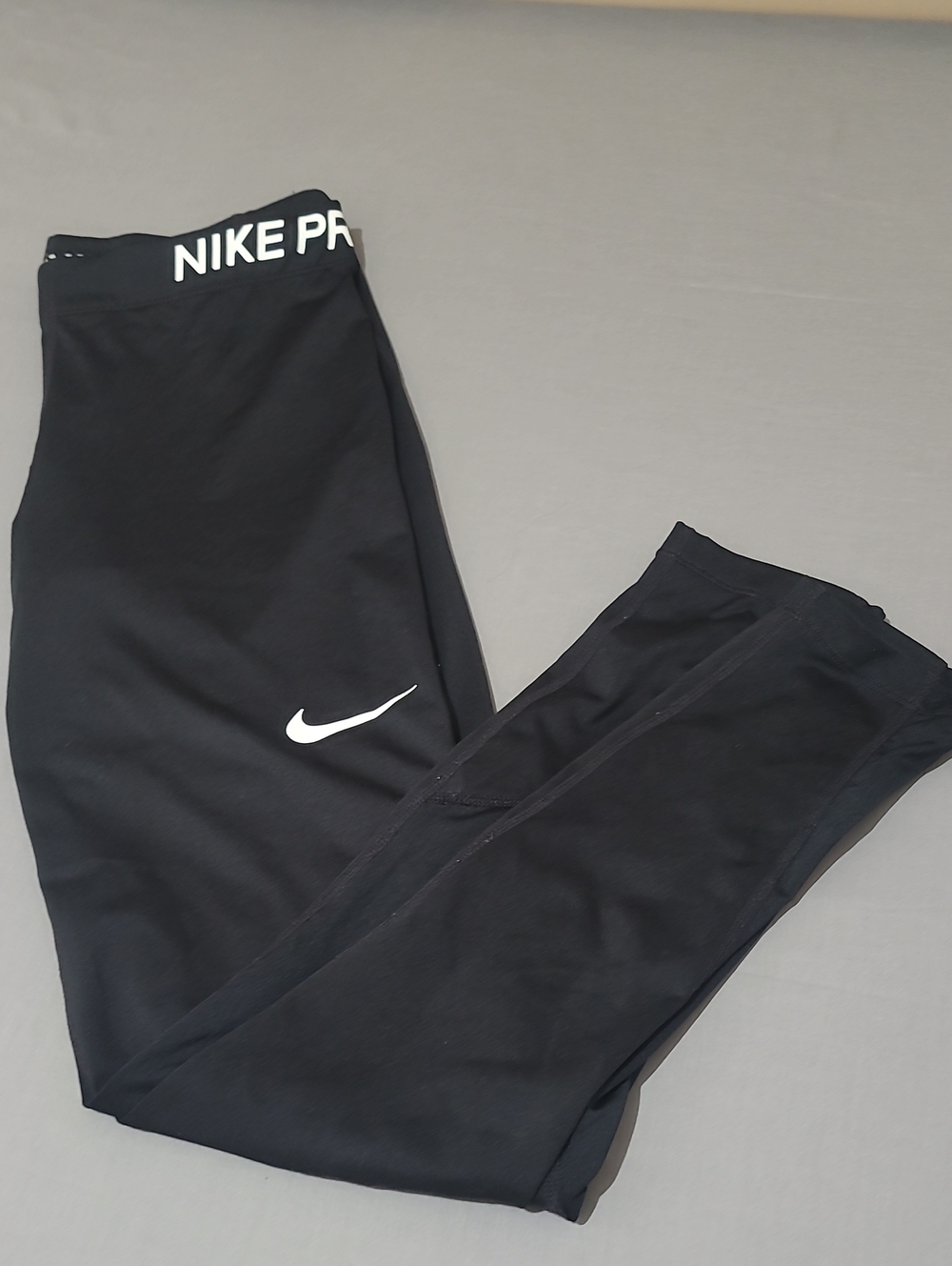 Nike Black Leggings with White Swoosh